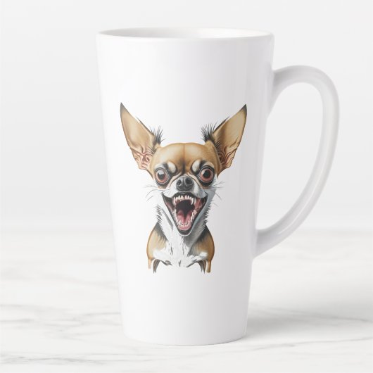 Tasse Latte Mean Chihuahua | Chiens amusants (Droite)