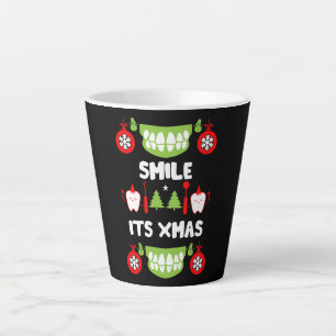 Tasse Latte Médecin dentaire Xmas