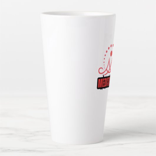 Tasse Latte Méditation de la conscience (Devant)