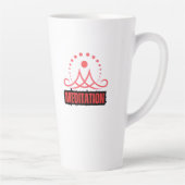 Tasse Latte Méditation de la conscience (Droite)