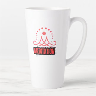 Tasse Latte Méditation de la conscience