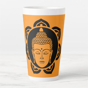 Tasse Latte Méditation de la tête de bouddha