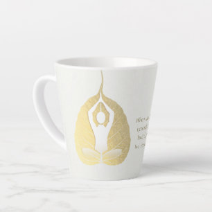 Tasse Latte Méditation de l'instructeur de yoga Pose Bodhi Lea