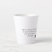 Tasse Latte Méditation de l'instructeur de Yoga Pose Pose Brus (Devant)