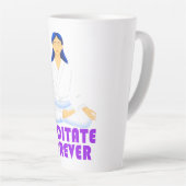 Tasse Latte Méditer éternellement (Angle droit)