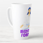 Tasse Latte Méditer éternellement (Angle gauche)