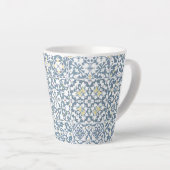 Tasse Latte Mediterranean Tiles, Moroccan, Majolica, Azulejo (Angle droit)
