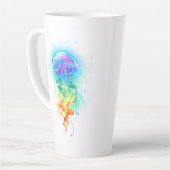 Tasse Latte Méduse arc-en-ciel (Angle gauche)