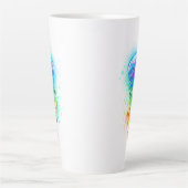 Tasse Latte Méduse arc-en-ciel (Devant)