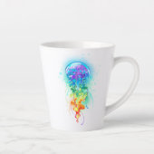 Tasse Latte Méduse arc-en-ciel (Droite)
