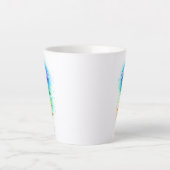 Tasse Latte Méduse arc-en-ciel (Devant)