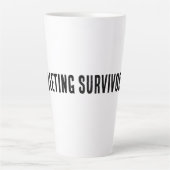 Tasse Latte Meeting Survivor - Meme hoodie (Devant)