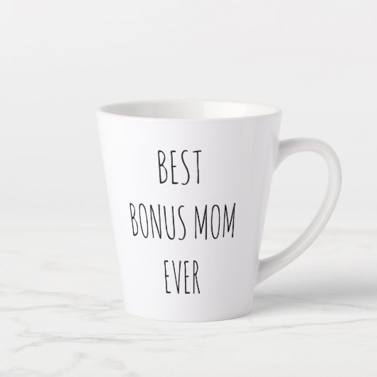 Tasse Latte Meilleur Bonus Maman jamais (Droite)
