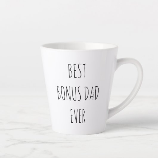 Tasse Latte Meilleur Bonus Papa jamais (Droite)