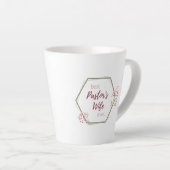 Tasse Latte Meilleur cadeau inspirant de la femme du pasteur (Angle droit)