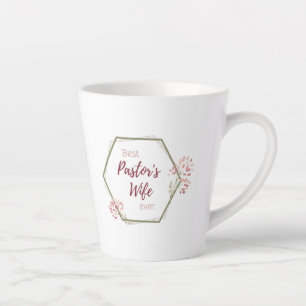 Tasse Latte Meilleur cadeau inspirant de la femme du pasteur