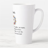 Tasse Latte Meilleur Café Verse Amis/Mug Latte (Droite)