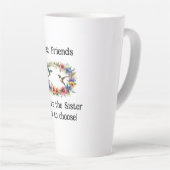 Tasse Latte Meilleur Café Verse Amis/Mug Latte (Angle droit)