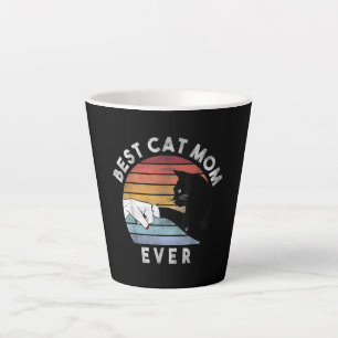 Tasse Latte Meilleur Cat Maman jamais   Drôle chat maman cadea