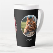 Tasse Latte Meilleur chat Papa Propriétaire d'animal de compag (Angle droit)