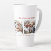 Tasse Latte Meilleur Collage photo de Maman (Angle droit)