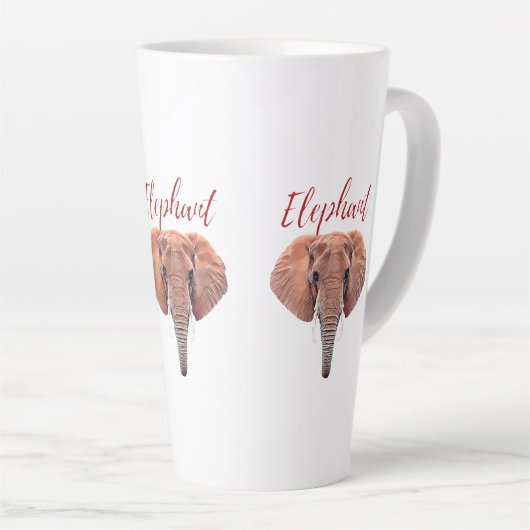 Tasse Latte MEILLEUR Elephant Forêt Africaine JAMAIS T-Shirt T (Angle droit)