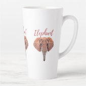 Tasse Latte MEILLEUR Elephant Forêt Africaine JAMAIS T-Shirt T (Droite)