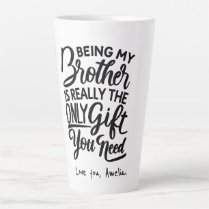 Tasse Latte Meilleur Frère du Monde cadeau drôle pour beau-f