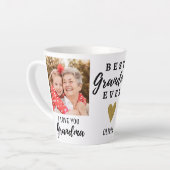 Tasse Latte Meilleur Grand-Mère Jamais Grand-Enfant Vous Aime  (Angle gauche)