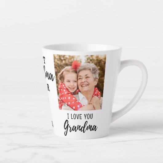 Tasse Latte Meilleur Grand-Mère Jamais Grand-Enfant Vous Aime  (Droite)