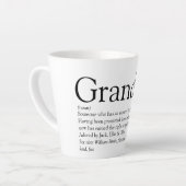 Tasse Latte Meilleur Grand-Père, Grand-Père, Papa Définition J (Angle gauche)