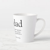 Tasse Latte Meilleur Grand-Père, Grand-Père, Papa Définition J (Droite)