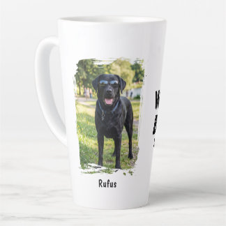 Tasse Latte Meilleur Monde Personnalisé Photo et Texte