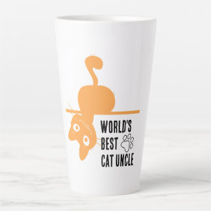Tasse Latte Meilleur Oncle de Chat Vintage Amateur de Café Lat