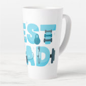 Tasse Latte 'Meilleur papa' (Angle droit)