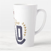 Tasse Latte Meilleur Papa – Conception Merci (Droite)