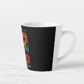 Tasse Latte Meilleur papa de baseball (Droite)