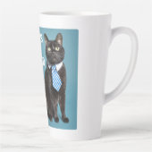 Tasse Latte Meilleur papa de chat au monde (Droite)