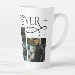 Tasse Latte Meilleur Papa Ever 3 Photos Cœur Cadeaux de Fête d