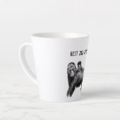 Tasse Latte Meilleur papa jamais gorille avec bébé (Angle gauche)