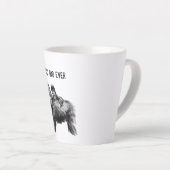 Tasse Latte Meilleur papa jamais gorille avec bébé (Angle droit)