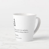 Tasse Latte Meilleur Père, Papa, Papa, Père Définition (Angle droit)