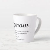Tasse Latte Meilleur Stepmaman au monde, Stepmère Définition (Angle droit)