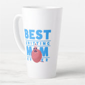 Tasse Latte Meilleur Tricot Maman Ever, Tricot Maman (Angle gauche)