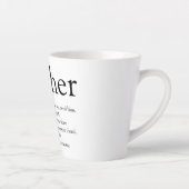 Tasse Latte Meilleure définition de frère dans le monde noir e (Droite)