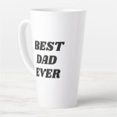 Tasse Latte Meilleure Fête des pères papa toujours cadeau pers (Angle gauche)