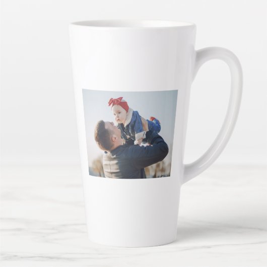 Tasse Latte Meilleure Fête des pères papa toujours cadeau pers (Droite)