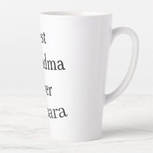 Tasse Latte Meilleure grand-mère jamais nom date simple fête d