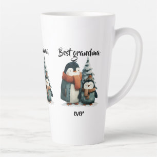 Tasse Latte Meilleure Grand-mère Jamais Penguins d'Hiver