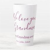 Tasse Latte meilleure grand-mère toujours grands-parents cadea (Devant)